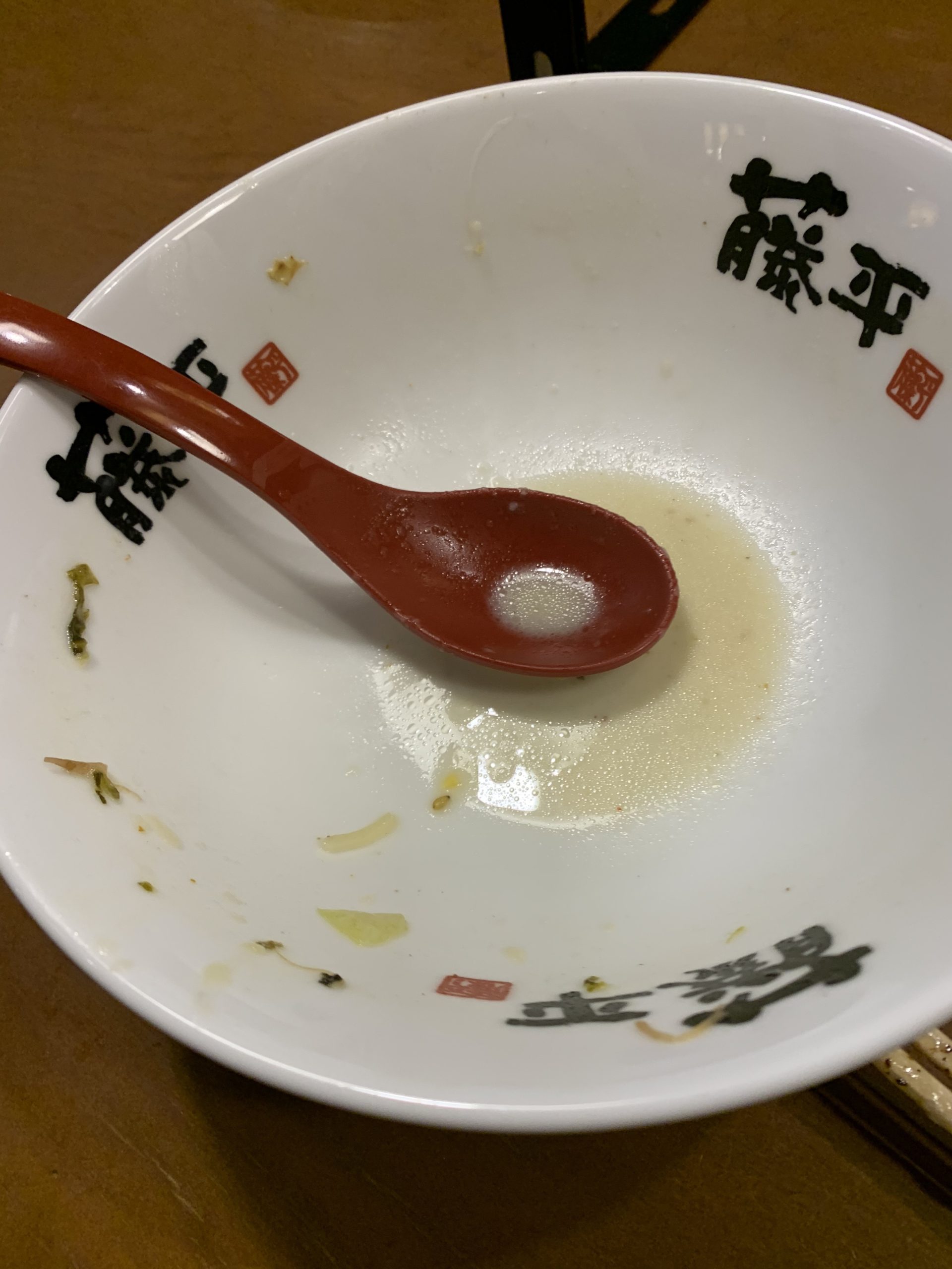 らー麺藤平12月限定ラーメン白雪を完食